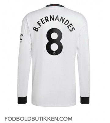 Manchester United Bruno Fernandes #8 Udebanetrøje 2022-23 Langærmet